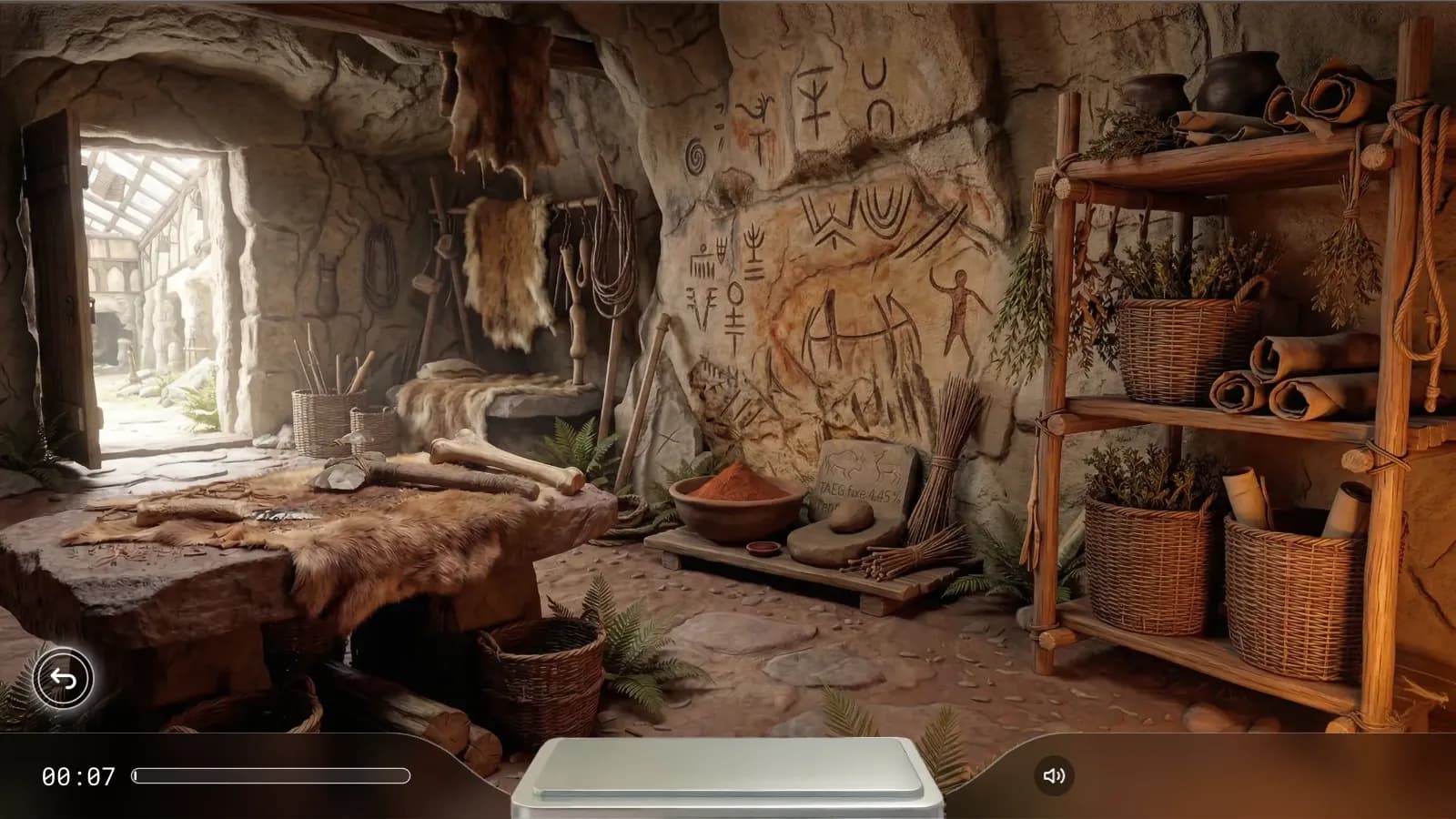 A scene to explore: the prehistoric workshop