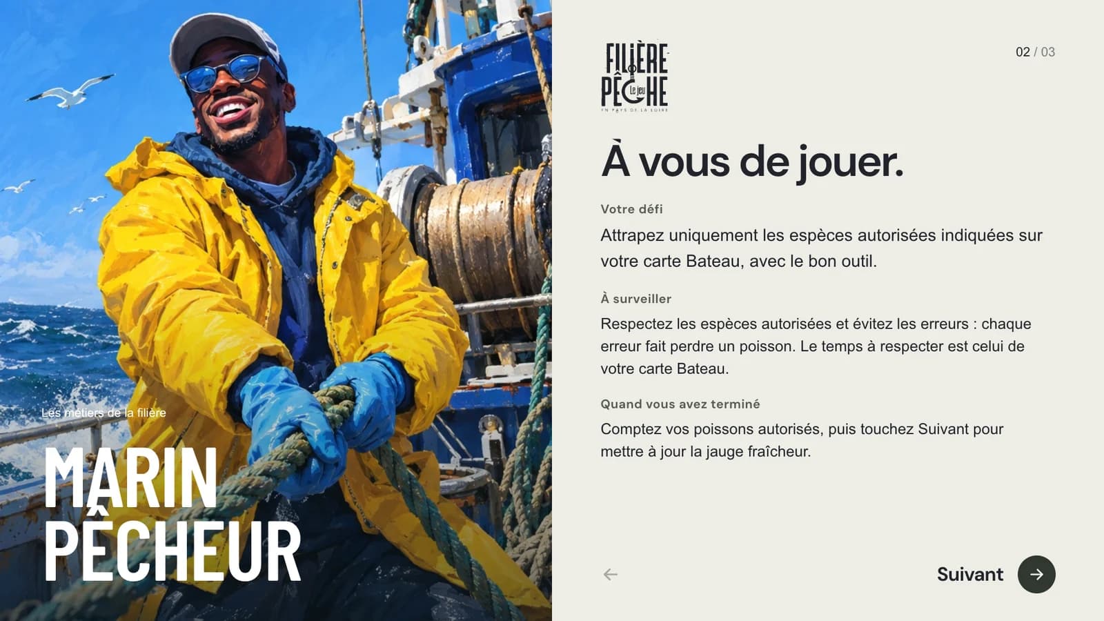 La mission du marin-pêcheur sur la tablette