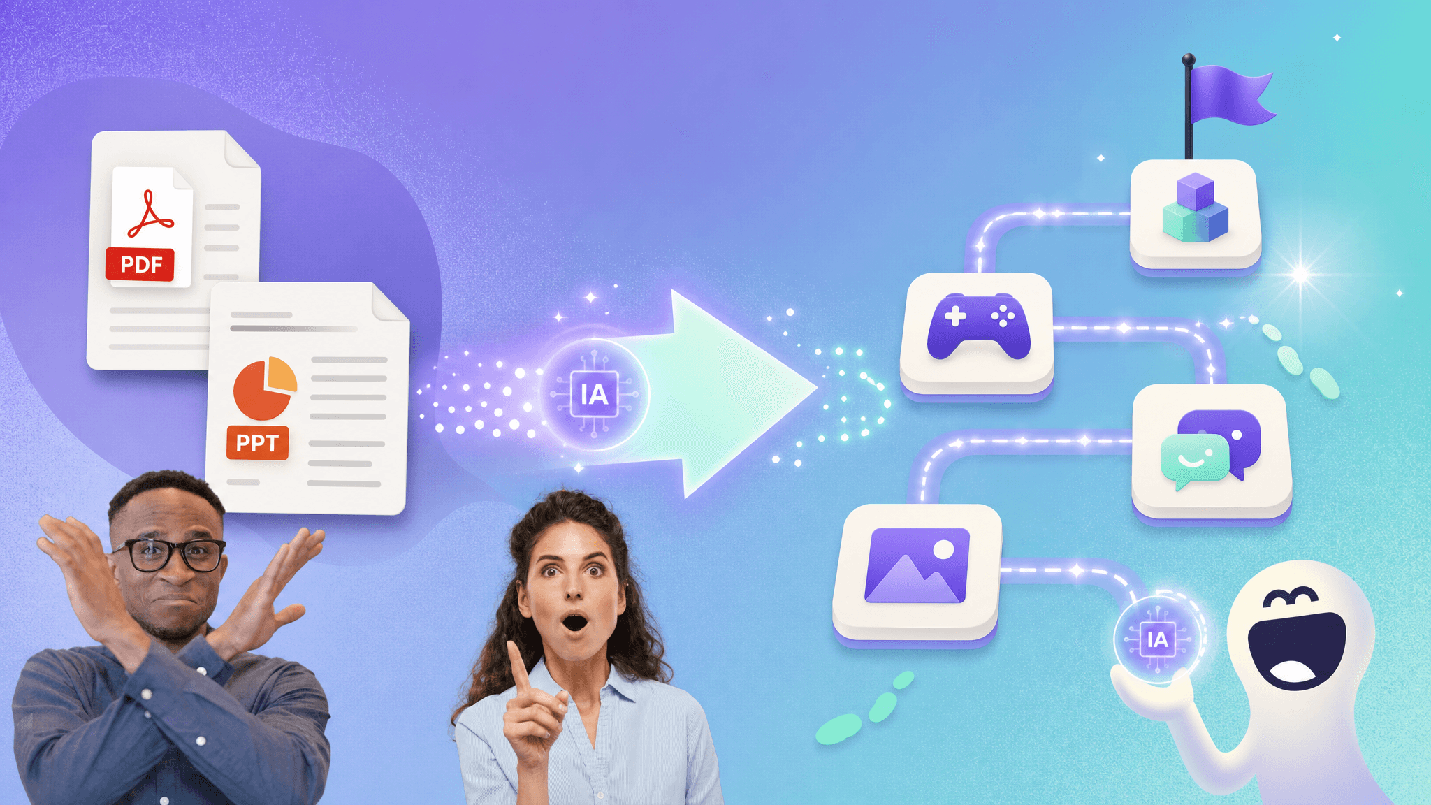 From PDF to serious game: what AI really speeds up