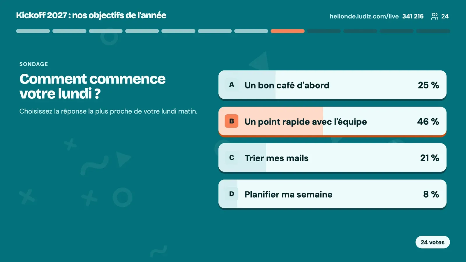 Sondage en direct